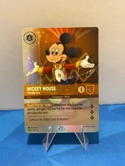 Lorcana Mickey Mouse - Friendly Face (Alternate Art) 18 Disney100 Promos Holo - Image 1