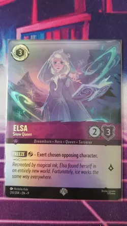 Disney Lorcana - Fabled - Elsa Snow Queen - Epic Foil - 210/204 - Image 1