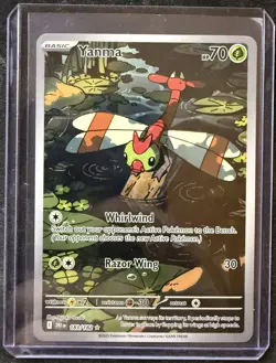 Pokemon TCG Yanma Destined Rivals Full Art Rare Card 183/182 - Image 1