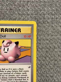 Pokemon TCG Clefairy Doll Trainer Base Set, 70/102 Rare Card NM / LP - Image 3