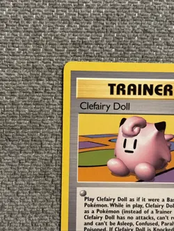 Pokemon TCG Clefairy Doll Trainer Base Set, 70/102 Rare Card NM / LP - Image 4