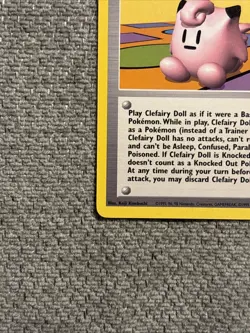 Pokemon TCG Clefairy Doll Trainer Base Set, 70/102 Rare Card NM / LP - Image 5