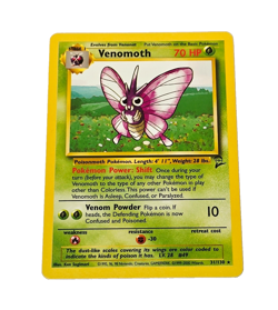 Pokemon TCG Venomoth Base Set 2 31/130 WOTC 2000 Rare English Vintage Card - Image 1