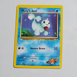 Vintage 2000 Pokemon Misty’s Seel 88/132 Gym Heroes Unlimited WOTC TCG Card - Image 1