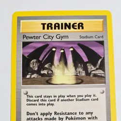 Pokemon TCG Pewter City Gym 1st Edition Trainer Stadium Card Gym Heroes 115/132 - Image 2