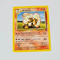 Pokemon Arcanine Base Set 2 33/130 WOTC 2000 Uncommon TCG Card Ken Sugimori - Image 1