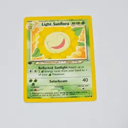Pokemon Light Sunflora Neo Destiny 1st Edition 72/105 WOTC 2002 Common TCG Card - Image 1