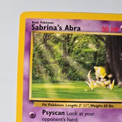 Sabrina's Abra 94/132 Gym Challenge Pokemon Card WOTC Common 2000 Unlimited - Image 2