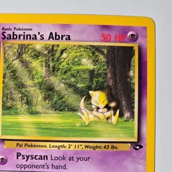 Sabrina's Abra 94/132 Gym Challenge Pokemon Card WOTC Common 2000 Unlimited - Image 3