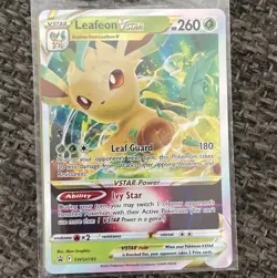 Leafeon VSTAR 2022 Pokemon TCG SWSH 195 Promo Ultra Rare Holo Card NM/M - Image 2