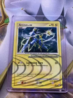 Pokemon TCG Arceus Platinum Holo Rare Card AR6 (2009) - Image 1