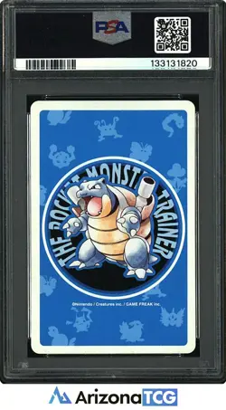 Pokemon 1998 Squirtle 007 Ace Of Hearts Blue Playing Card Japanese PSA 10 - Image 2