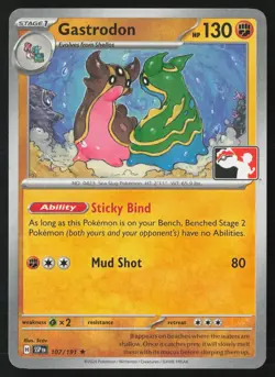 Pokemon Gastrodon 107/191 Prize Pack Series Cards Non-Holo Pack Fresh - NM - Image 1