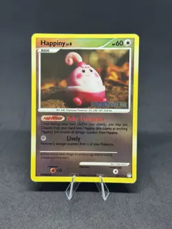 Pokemon TCG Diamond & Pearl Happiny 52/123 Stamped Reverse Holo Card - Image 1