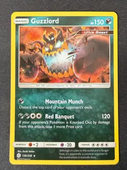 GUZZLORD 136/236 CEC COSMIC ECLIPSE POKEMON CARD TCG NM 2019 HOLO - Image 2