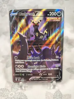 Pokemon Card - Umbreon V #189/203 SWSH Evolving Skies Alt Art Illustration NM - Image 1