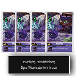 Yaamon - BT2-008 R - Rare Digimon TCG Card Playset Purple - Image 1