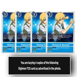 Thomas H. Norstein - BT4-093 - Rare Digimon TCG Card Playset Blue - Image 1
