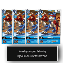 Gaomon - BT4-021 - Common Digimon TCG Card Playset Blue - Image 1