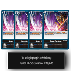 Beast Cyclone - BT3-106 C - Common Digimon TCG Card Playset Black - Image 1