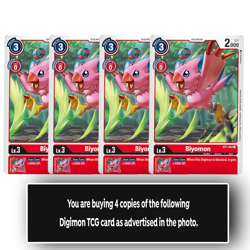 Biyomon - BT1-012 U - Uncommon Digimon TCG Card Playset Red - Image 1