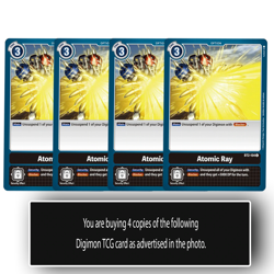 Atomic Ray - BT2-104 C - Common Digimon TCG Card Playset Black - Image 1