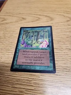 Magic the Gathering MTG Beta Wild Growth LP - Image 1