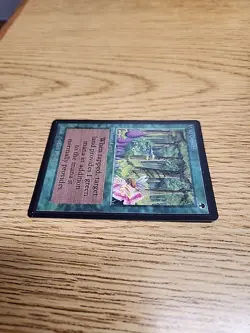 Magic the Gathering MTG Beta Wild Growth LP - Image 2