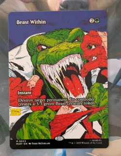 MTG *BORDERLESS * Marvel Eternal Legal BEAST WITHIN NM - Image 1