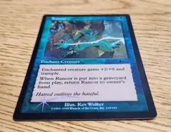 Magic The Gathering MTG Urza's Legacy Rancor FOIL MP - Image 2