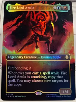 MTG Fire Lord Azula (Borderless, 334) - Avatar: The Last Airbender (TLA) Foil NM - Image 1