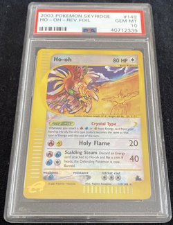 PSA 10 - Pokemon Crystal HO-OH - Skyridge Reverse Holo Foil - 149/144 Gem Mint - Image 3