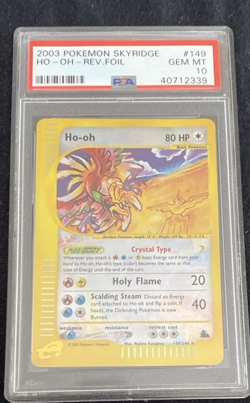 PSA 10 - Pokemon Crystal HO-OH - Skyridge Reverse Holo Foil - 149/144 Gem Mint - Image 5