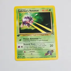 Pokemon Sabrina's Venonat 96/132 Gym Heroes 1st Edition Common WotC 2000 - Image 1