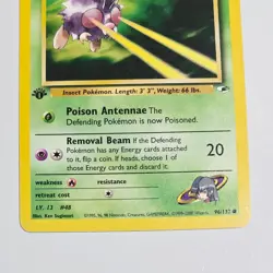 Pokemon Sabrina's Venonat 96/132 Gym Heroes 1st Edition Common WotC 2000 - Image 3