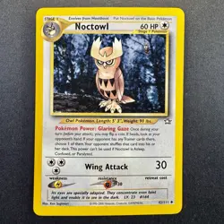 Pokemon TCG - Noctowl Neo Genesis 42/111 Regular - Lightly Played LP - Image 1