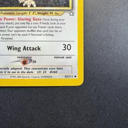 Pokemon TCG - Noctowl Neo Genesis 42/111 Regular - Lightly Played LP - Image 5