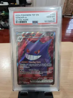 PSA 10 - Gengar ex 193/162 - Temporal Forces Set - Pokemon 2024 - Image 1