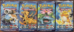 EMPTY Wrapper Art Set Of Pokemon TCG: XY Evolutions Booster Packs - Image 1