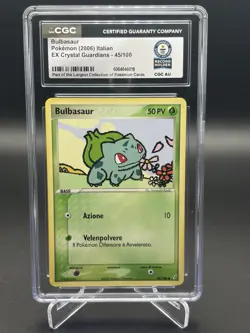 CGC Guinness World Record Holder 1/1 Bulbasaur Pokemon (2006) Italian 45/100 - Image 1