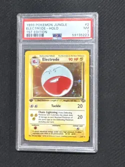1999 Pokemon jungle First Edition Electrode PSA 7 - Image 1