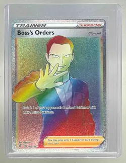 Boss's Orders Giovanni 2020 Pokemon Sword & Shield Rebel Clash #200 - Image 1