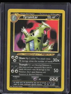 2001 Pokemon Neo Discovery Tyranitar #31/75 - Image 1