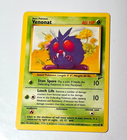 Pokemon TCG Venonat Base Set 2 97/130 WOTC 2000 Common English Vintage Card - Image 1