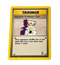 Pokemon TCG Imposter Professor Oak Base Set 2 102/130 WOTC 2000 Rare English VTG - Image 1