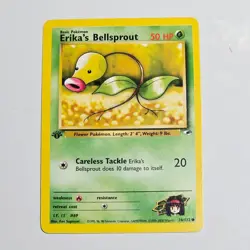 2000 Pokemon Gym Heroes Erika's Bellsprout 76/132 1st Edition WotC Vintage - Image 1