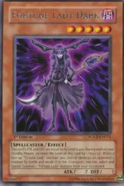 Fortune Lady Dark 1st Edition RARE Yugioh SOVR-EN011 Stardust Overdrive - LP - Image 1