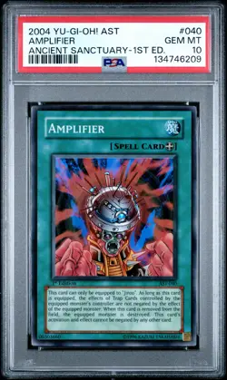 Amplifier AST-040 1st Edition Super Rare Yugioh PSA 10 *209 - Image 1