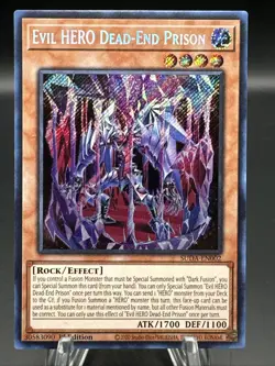 Evil HERO Dead-End Prison 1st Edition Secret Rare SUDA-EN002 Yu-Gi-Oh! - Image 1
