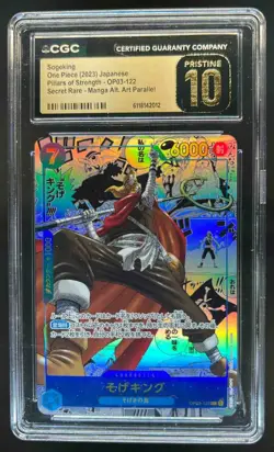 2023 One Piece JP Sogeking Manga Alt Art #OP03-122 CGC 10 Pristine - Image 1